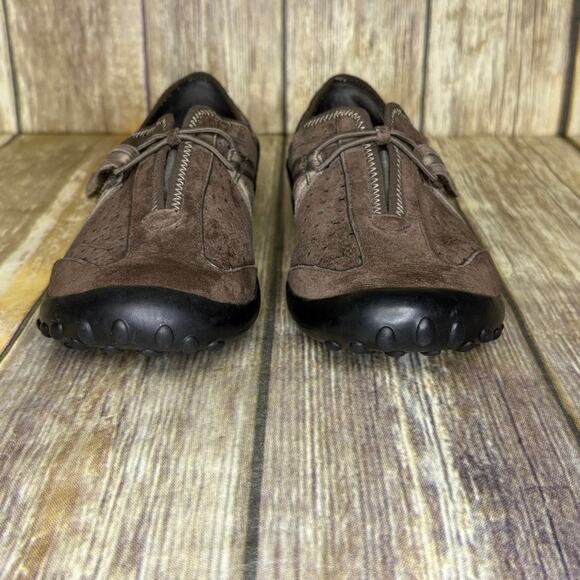 Clarks Privo Tequini Slip-on Brown Leather Gorpcore Outdoor Loafer Womens Sz 6.5 - Picture 2 of 8